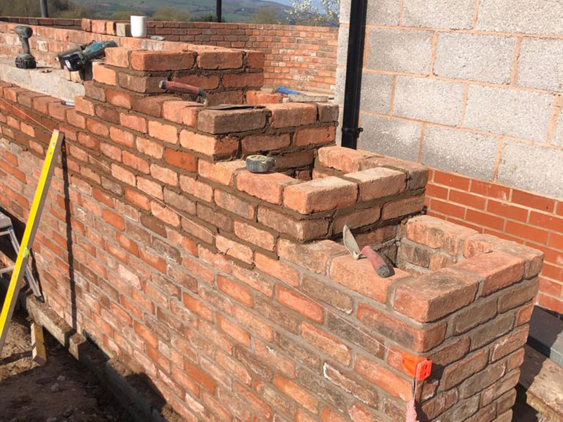 Curved Wall and Patio